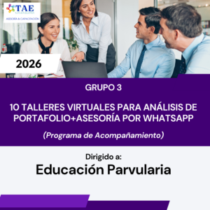 Programa de Acompañamiento – Grupo 3: 10 Talleres Virtuales Teórico/Práctico