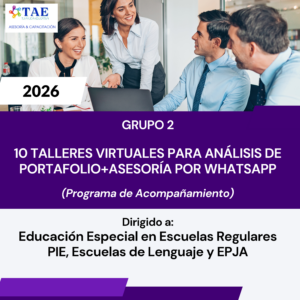 Programa de Acompañamiento - Grupo 2: 10 Talleres Virtuales Teórico/Práctico